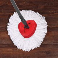 werall Home Household White Easy Wring Spin Mop Refill Steam Mops