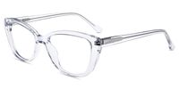 Firmoo Blue Light Blocking Computer Reading Glasses, Vintage Chic Cateye TR Frame, Anti Eyestrain UV400 Protection Glasses for Women Clear Frame Readers（Clear, 2.00）