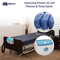 Alternating Pressure Air Mattress with Pump for Hospital Beds - Low Air Loss, Quilted Nylon Cover - 80" x 36" x 8" (Twin) - Prevents Pressure Ulcers and Bed Sores - Air Wave by Medacure