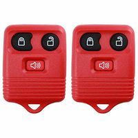 2 KeylessOption Red Replacement 3 Button Keyless Entry Remote Control Key Fob Clicker