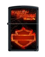 Zippo Harley-Davidson Fire Pocket Lighter, Black Matte