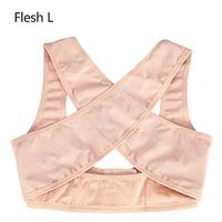 Back Braces Posture Corrector for Women & Men,4Size Elastic Posture Corrector Brace Shoulder Support Adjustable Back Correction Belt(L-Flesh)