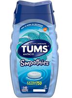 Tums Smoothies Antacid Calcium Supplement Peppermint, 8 Ounce