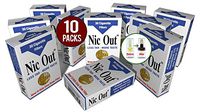 Nic-Out Cigarette Filters 10 Packs (300 Filters) Smoking Free Tar & Nicotine Disposable Nic-Out Holders for Smokers Don't Quit Smoking Nicfree