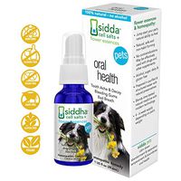 Siddha Remedies Oral Health for Pets | Cat Dog Oral Care for Toothache Decay | Breath Spray for Bad Breath, Healthy Gums Dogs Tooth Care | 100% Natural Homeopathic Remedy Cell Salts Flower Essences