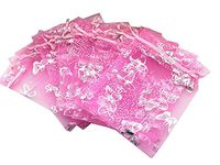 Tovip Wholesale 100PCS Organza Bag Butterfly Design Wedding Pouches Jewelry Packaging Bags (Pink, 5x7 (13x18cm))
