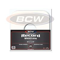 25 33 1/3 RPM - 12" LP / Album White Paper Vinyl Record Sleeves / Protectors - Heavy 20# Weight Paper With Hole For Viewing Label
