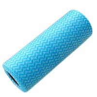 NUOLUX 50Pcs Kitchen Dish Towels Water Absorption Cleaning Cloth (Blue)