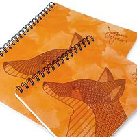Monster Stationery - A4 and A5 Lined Notebooks - 160 Perforated 80gsm Pages - Made in UK - Joshua Green Design - Fox