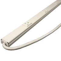 Legrand - Wiremold PM36C Plugmold Strip 6 Outlet, Ivory