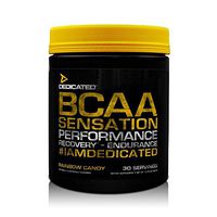 Dedicated Nutrition BCAA Sensation Workout Supplement, Rainbow Candy, 13.76 oz