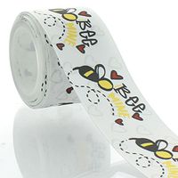 1.5" Bee Mine Grosgrain Ribbon 5yd