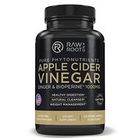 Apple Cider Vinegar with BIOPERINE & Ginger- Healthy Digestion, Natural Detox Cleanse, Healthy Weight Management - Dietary Supplement - 60 Vegetarian Capsules