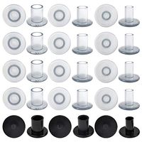 Topbuti 15 Pairs High Heel Protectors Heel Stopper Heel Repair Caps Covers Black Clear for Women Shoes Weddings Walking on Grass 3 Size Small/Medium/Large