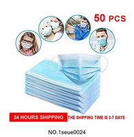 50pcs, Breathable Face Cover, Anti-Saliva Face Cover Against Fine Particle （Random Color） Ships from us
