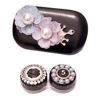 Leather Contact Lens Case Eye Care Kit Holder Personality Gift #04