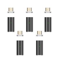 NetDot Gen10 Magnetic Fast Charging Micro USB to Micro USB Adapter Converter Compatible with Android Smartphones(5 Pack Black)