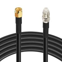 Superbat SMA Male to FME Female Connector Using RG58 RF Coaxial Cable（25feet,7.5M） for Yagi Antenna Cell Phone Booster etc.