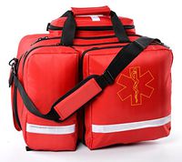Aurelius EMT Bag Emergency Response First Aid Bag,Medical Supplies Not Included (Red)