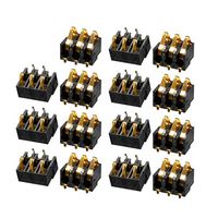 uxcell 15Pcs 50V 0.5A Spring Type Battery Connector Right Angle SMD SMT 3 Terminal