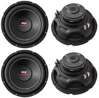 4) NEW Pyle PLPW15D 15" 8000W Car Subwoofers Audio Power Subs Woofers DVC 4 Ohm