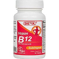 Deva Vegan Vitamins Sublingual B 12 Vegan 90 Tab