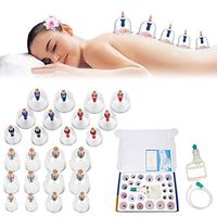 Qkiss Premium Quality Cupping Set with 24pcs Cups Vacuum Cupping Set Professional Cupping Sets for Massage Back Pain Relief