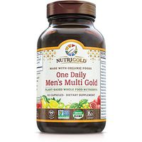 Organic One Daily Men's Multivitamin Supplement, Whole Food One a Day Vitamins and Minerals for Men, 60 Capsules
