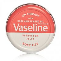 Vaseline Lip Therapy Petroleum Jelly Pocket Size With Rose and Almond Oil -Petroleum Jelly-Pink Pocket Size