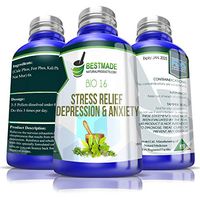 Stress Relief, Depression & Anxiety Bio16, 300 pellets, Effective Relief from Symptoms of Nervous Exhaustion and Fatigue, Helps with Weak Stomach or Nervous System and Relieves Sleeplessness