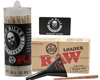 Raw Organic King Size Cones 50 Count Plus Raw Cone Loader
