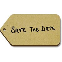 Azeeda 10 x 'Save The Date' 66mm x 34mm Gift Tags (TG00000249)