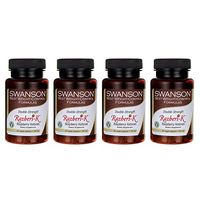 Swanson Double Strength Razberi-K Raspberry Ketones 200 Milligrams 60 Veg Capsules (4 Pack)