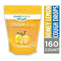 SoundHealth Cherry Cough Drops, Lozenge, Cough Suppressant, 160 Count Single Bag