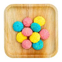 KIKI Green Biodegradable Plates Pack 10 inch Large [25 Bamboo Plates] Our Disposable Plates Are Top Quality, We Use Eco Friendly Products For Party Plates - alternative to plastic plates