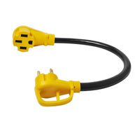 30A Male to 50A Female Dogbone Adapter Marine RV Electrical Converter Cable