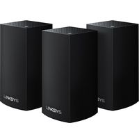 (Discontinued by Manufacturer) Linksys Velop AC1200 Dual-Band Whole Home WiFi Intelligent Mesh System, 3-Pack Black