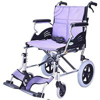 Wheelchair Folding Portable Elderly Walker Transport Travel Wheelchair Lightweight Manual Wheelchair Aluminum Alloy Frame Care Wheelchair Elderly Walker