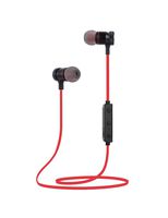 Bluetooth Headphones, Magnetic Wireless Earbuds with Build-in Microphone Sweatproof Earpiece Noise Cancelling Sports Earphones for Workout and Running (Red)