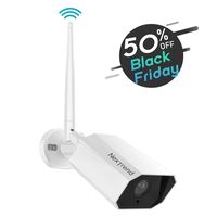 Wifi Security Outdoor Camera, NexTrend 1080P Wireless Surveillance Camera with Motion Detection, Video and Audio Recording, Night Vision, Free APP, Waterproof Wifi Camera Support TF Card Cloud Service