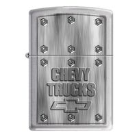 Zippo 4999 Classic Chevy Trucks Logo Brushed Chrome Finish Windproof Pocket Lighter