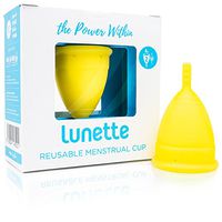 Lunette Menstrual Cup - Yellow - Reusable Model 2 Menstrual Cup for Heavy Flow
