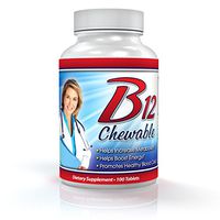 Vitamin B12 Chewable - 1000mcg, Methylcobalamin, Chewable Cherry Flavor - 100 Day Supply