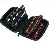 Large Capacity 63 Slots Storage Case Holder for SD Memory Cards, Switch Game Cartridges, PS Vita Game and Micro SD Cards