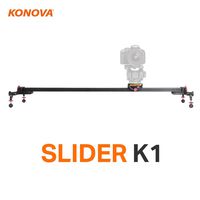 Konova Portable Slider Dolly K1 80cm (31.5 Inch) Track Aluminum light weight for Camera, Gopro, Mobile Phone, DSLR, Payloads up to 33lbs (15kg) with Bag
