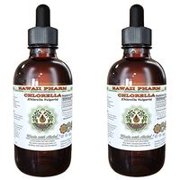 Chlorella Alcohol-Free Liquid Extract, Chlorella (Chlorella vulgaris) Entire Plant, Dried Glycerite Hawaii Pharm Natural Herbal Supplement 2x4 oz