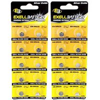 2pc Exell 1.5-Volt Silver Oxide Coin Cell Battery, SR626, 10-Pack Replaces 280-39 280-72 USA Ship