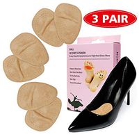 3 Pairs Metatarsal Pads Gel Ball of Foot Cushions Comfort Shoe Inserts for High Heels Insoles Extra Soft Reusable Forefoot Pads for Women Shoe Rapid Pain Relief
