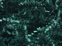 Hunter Green Crinkle Paper Shred for Packaging Gift Box/Basket Filler 2 Ounce Bag