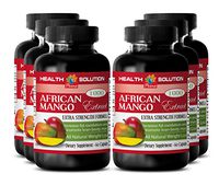 African Mango Premium Cleanse - African Mango 4:1 Extract 1000 mg - Weight Loss Herbal Detox (6 Bottles 360 Capsules)